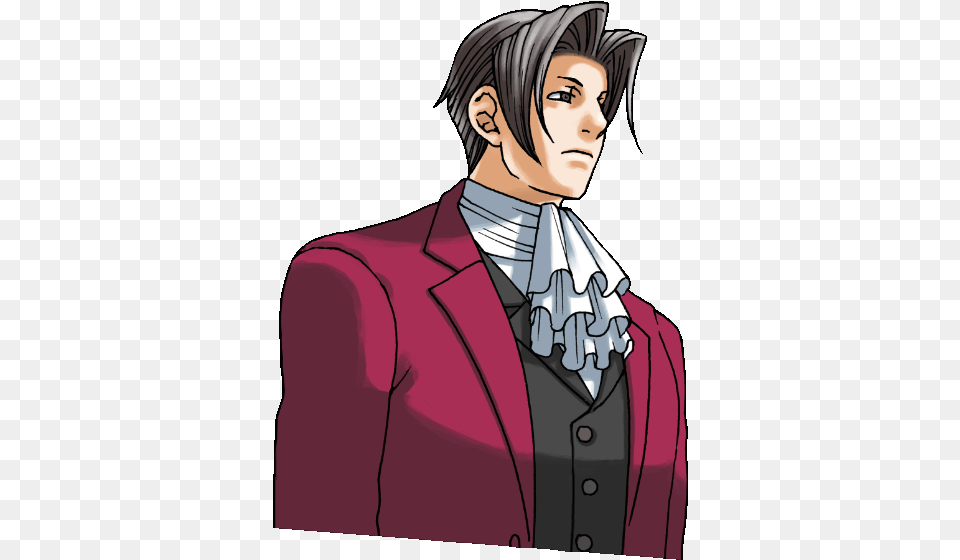 Sticker Other Ace Attorney Benjamin Hunter Reiji Mitsurugi Gif, Book, Comics, Publication, Adult Png Image