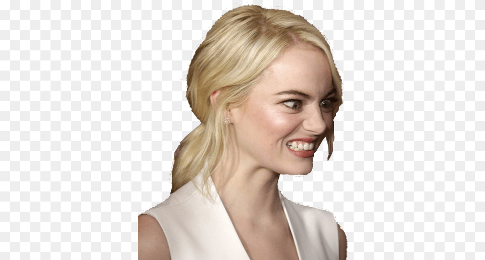 Sticker Other Emma Stone Colere Rage Actrice Blonde Emma Stone Jennifer Lawrence Friends, Person, Hair, Adult, Head Png