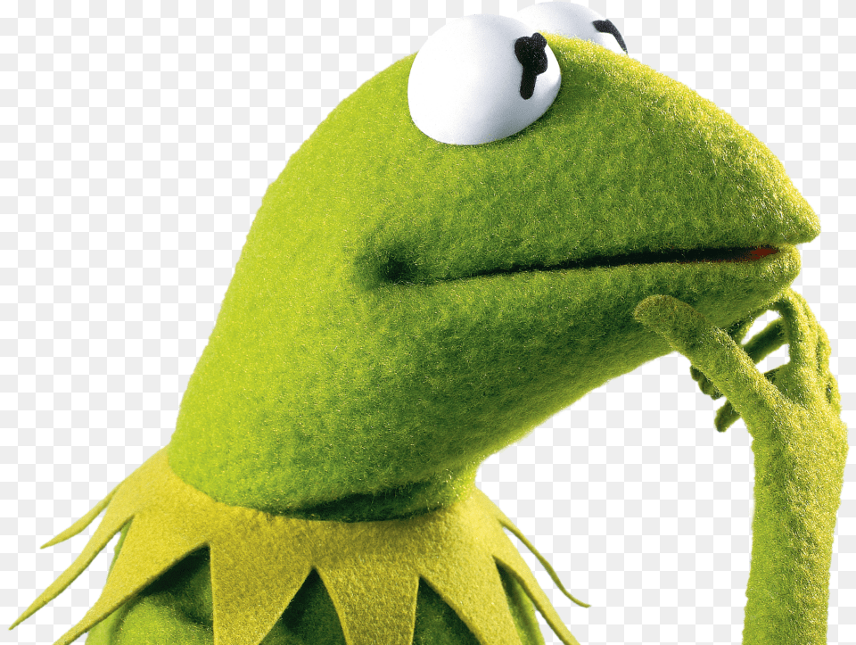 Sticker Other Kermit Pensee Reflexion Calcul Doute Kermit, Plush, Toy, Green, Animal Free Transparent Png
