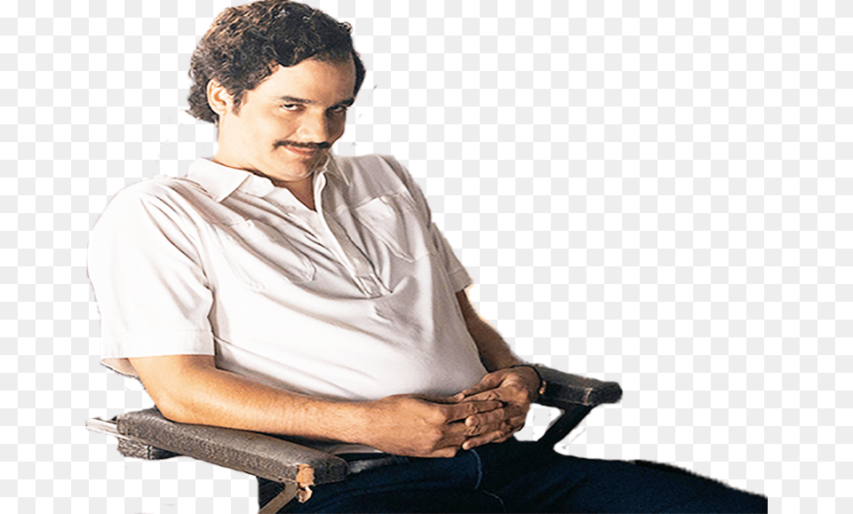 Sticker Other Pablo Escobar Narcos Netflix Sitting, Person, Adult, Man, Male Free Png
