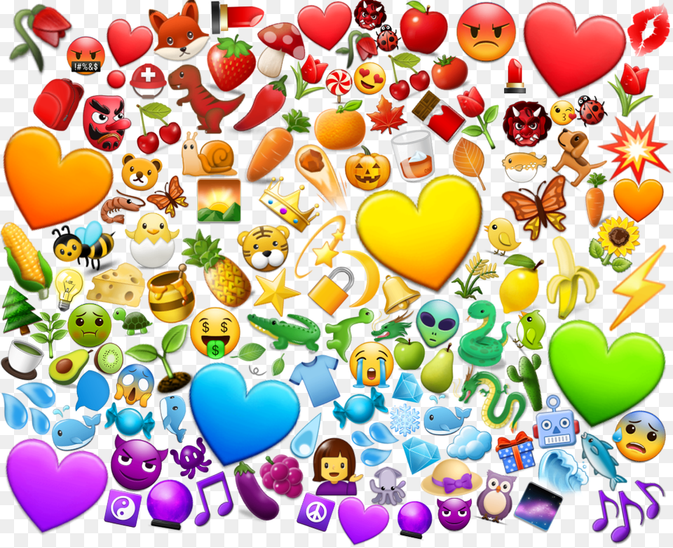 Sticker Overlay Emoji Android Emojis Rainbow Overlay Heart Emoji, Food, Sweets, Animal, Bird Png