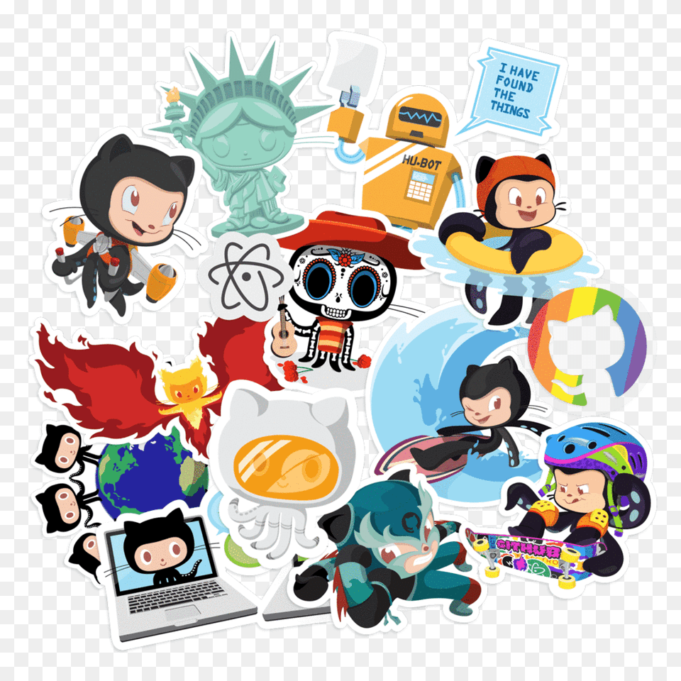 Sticker Packs Github, Art, Collage, Publication, Comics Free Transparent Png