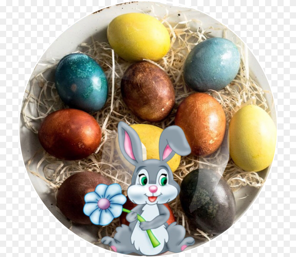 Sticker Pascuas Easter, Easter Egg, Egg, Food, Plate Free Png Download