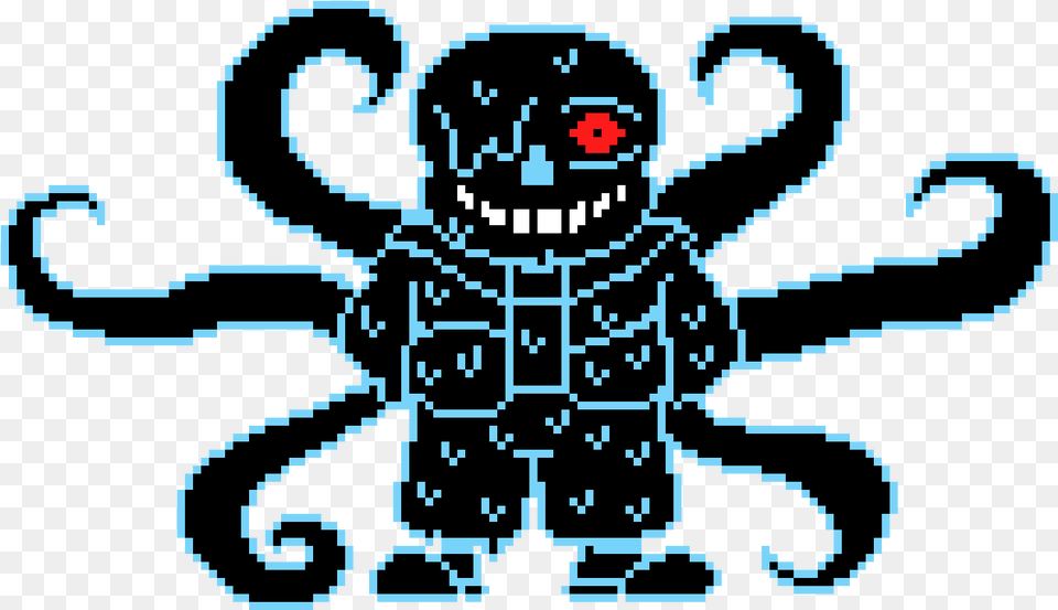 Sticker Pixel Art Undertale Nightmare Sans, Qr Code, Outdoors Free Png Download