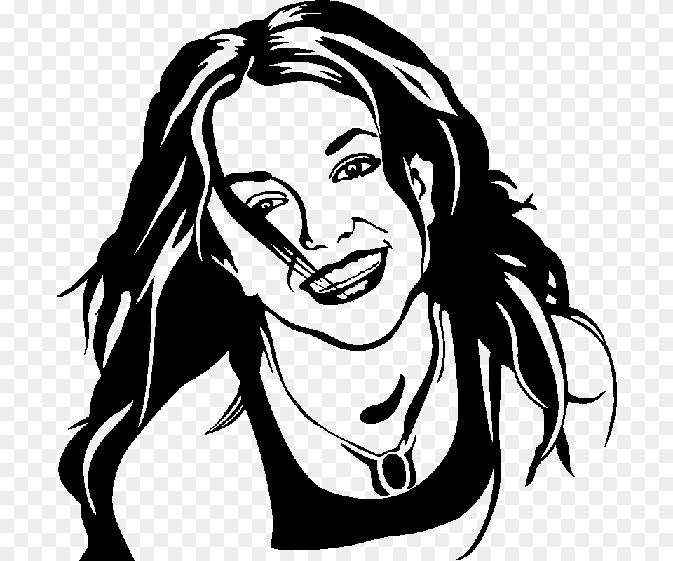 Sticker Portrait Britney Spears Ambiance Sticker Si Britney Spears Line Art, Adult, Stencil, Person, Female Free Png Download