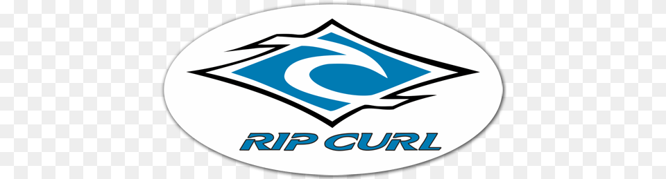 Sticker Rip Curl Oval Vertical, Logo, Disk Free Png Download