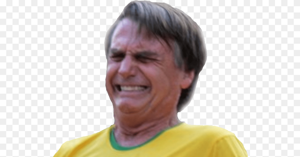 Sticker Risitas Bolsonaro Rire Aie Sticker Bolsonaro, Face, Head, Person, Adult Free Png