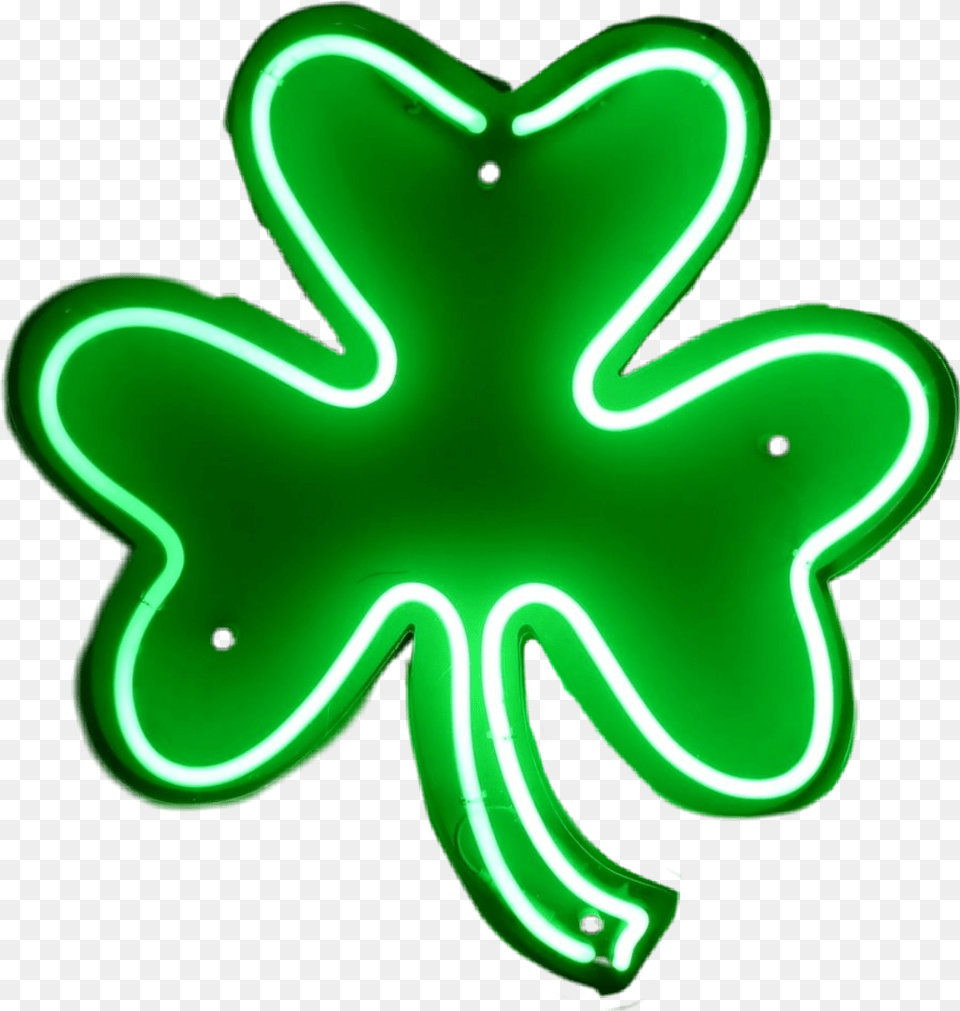 Sticker Shamrock Stpatrick Aestheticgreen Green Neon Green Aesthetic Stickers, Light Free Png Download