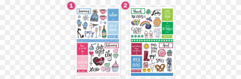 Sticker Sheets Holiday Planner Stickers Cool Stickers For Planners, Advertisement, Poster, Art, Collage Png Image