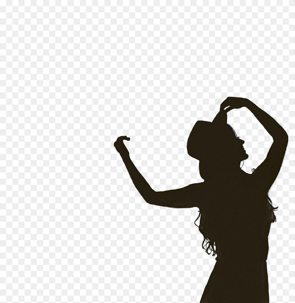 Sticker Silhouette Cowgirl Dancing Black Shadow Brave Ragazze Vanno In Paradiso Le Cattive Dappertutto, Adult, Male, Man, Person Free Transparent Png