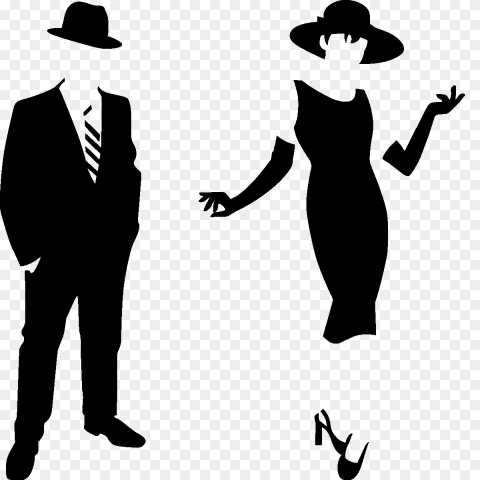 Sticker Silhouette Homme Et Femme Trees, Adult, Stencil, Person, Woman Png