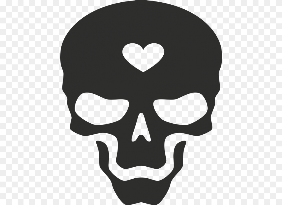 Sticker Skull Heart, Stencil, Baby, Person Png