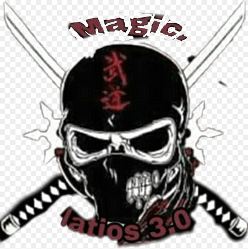 Sticker Skull Ninja, Emblem, Symbol, Person, Pirate Png Image