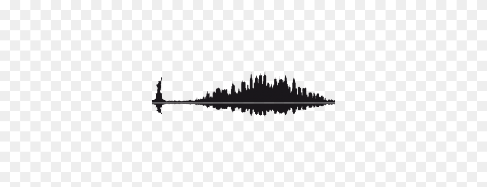 Sticker Skyline New York In Apartment New, Silhouette, Land, Nature, Outdoors Free Png