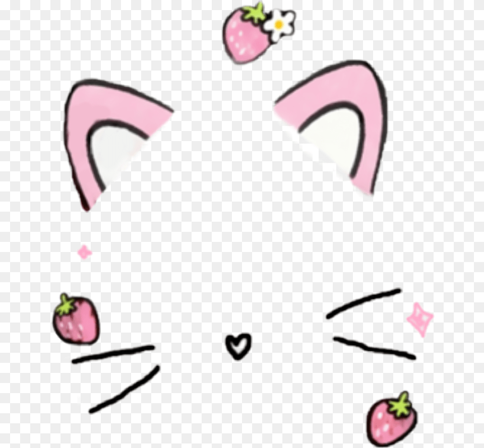 Sticker Snapchat Filter Cat Snow Filter, Plant, Petal, Flower, Accessories Png