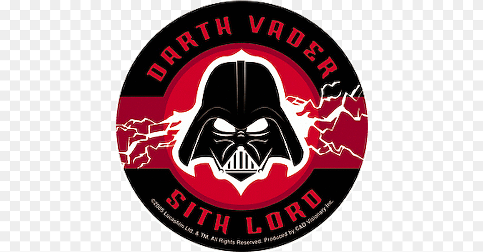 Sticker Star Wars Darth Vader Sith Lord Esb Anakin Skywalker Saga Decal Darth Vader, Logo, Emblem, Symbol Free Png