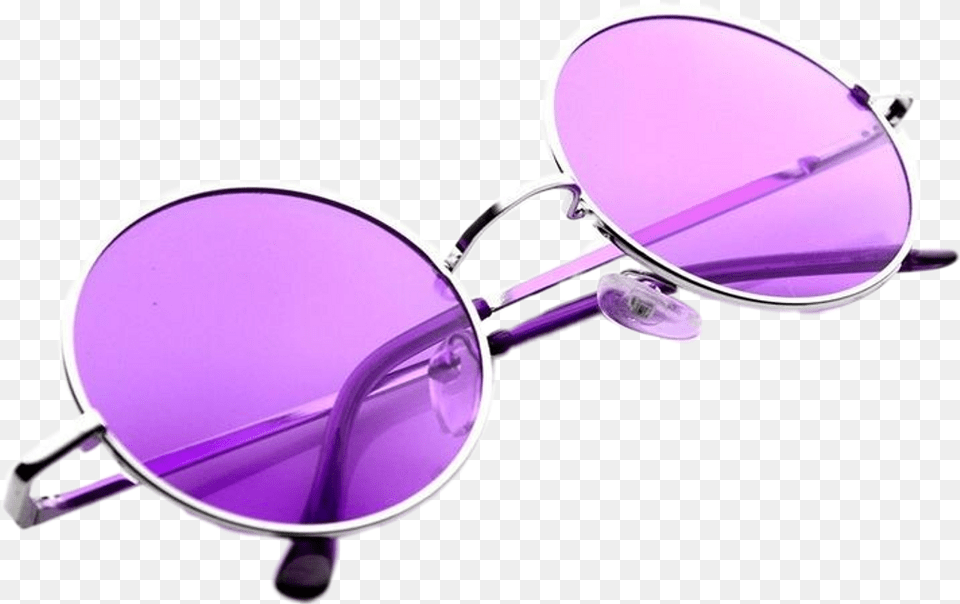 Sticker Sticker Purple Glasses Aesthetic, Accessories, Sunglasses Free Png