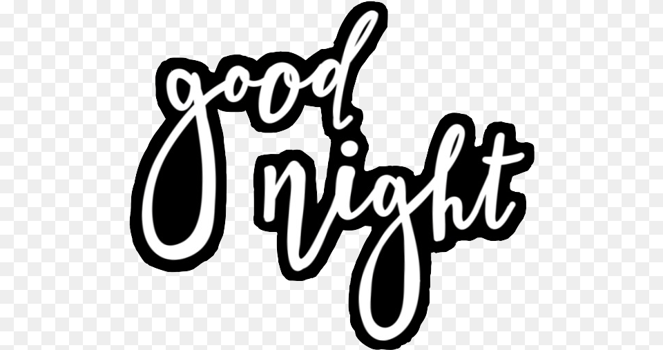 Sticker Stickers Goodnight Gn By Bailey Dot, Handwriting, Text, Calligraphy, Dynamite Free Png Download