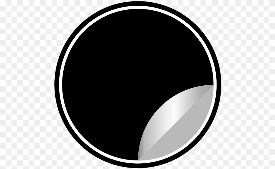 Sticker Tag Label Office Website Black Circle, Sphere, Astronomy, Moon, Nature Png Image