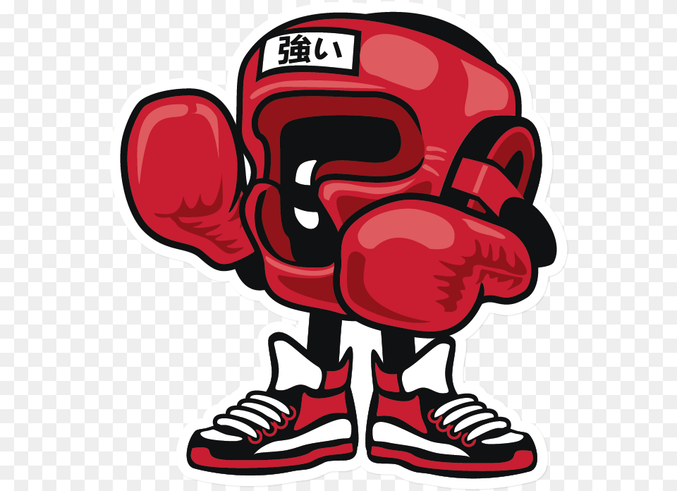 Sticker That Kick Ass Boxing Champion Boxeo Dibujos Animados, Dynamite, Weapon, Clothing, Footwear Png Image