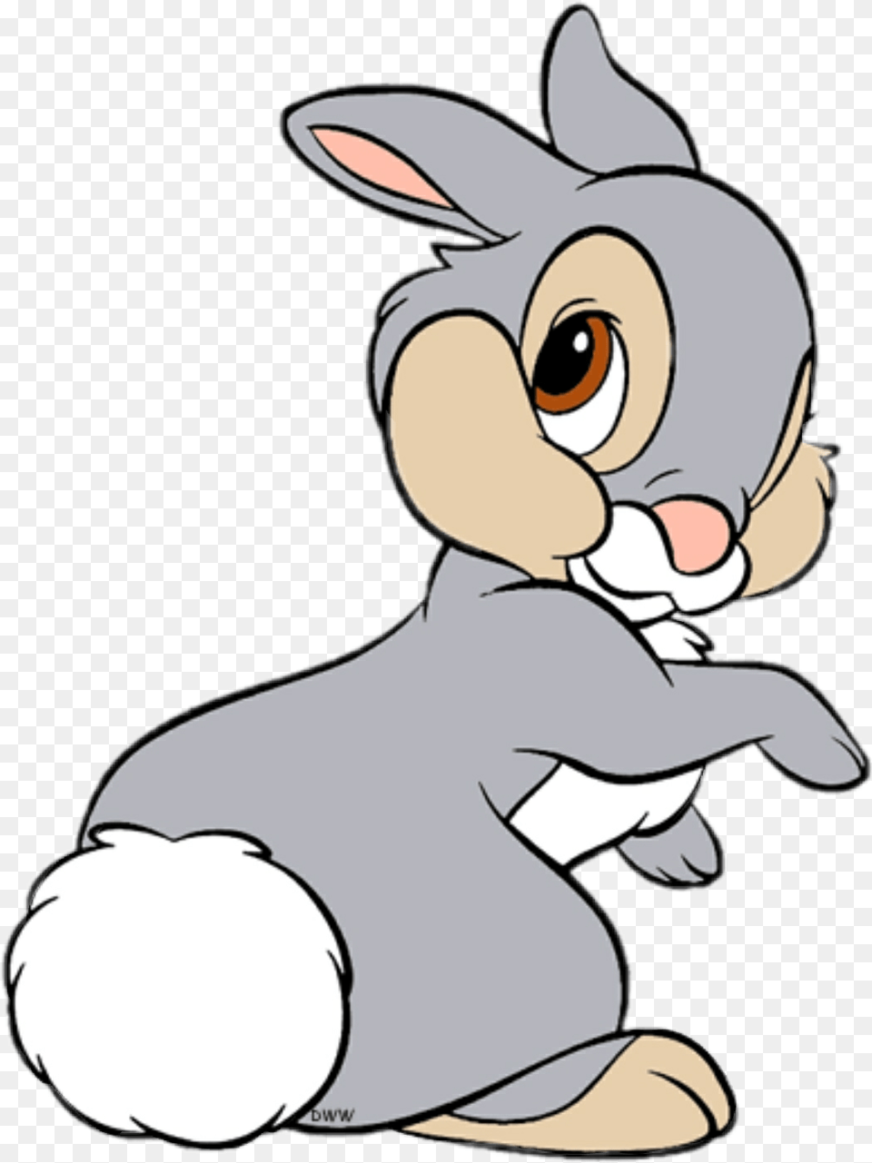Sticker Thumper Disney Cute Cute Thumper Drawings, Cartoon, Baby, Person, Animal Png Image