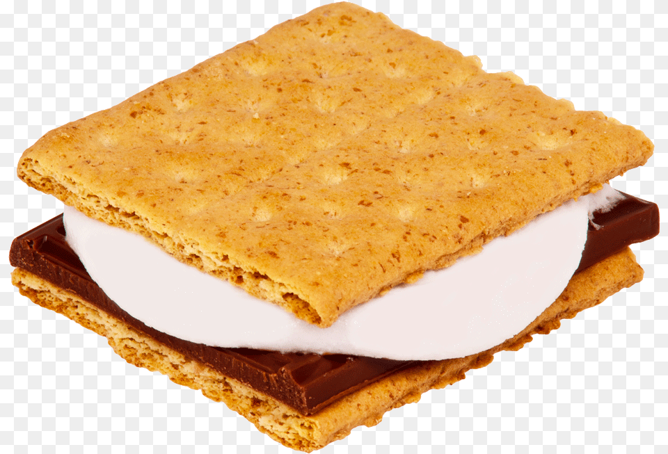 Sticker Food Graham Cracker With Chocolate And Marshmallow, Bread Free Transparent Png