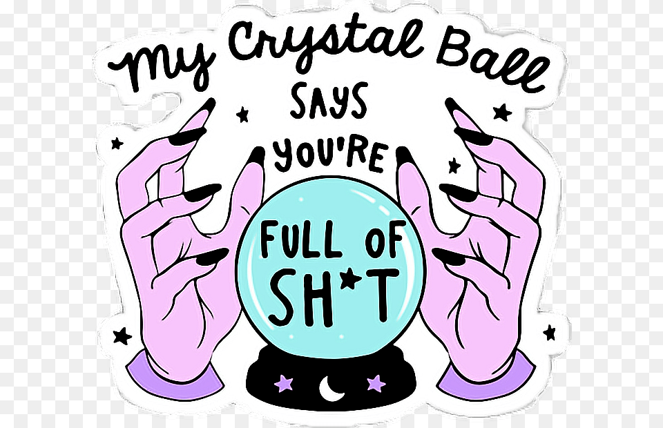 Sticker Tumblr Cyristalball Witch Wicca Wiccan Witch, People, Person, Body Part, Hand Png