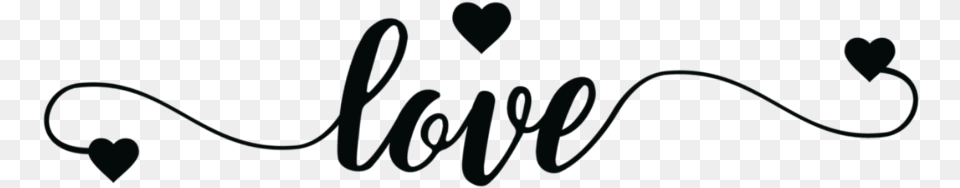Sticker Tumblr Trendy Aesthetic Black Heart Love Calligraphy, Handwriting, Text Png