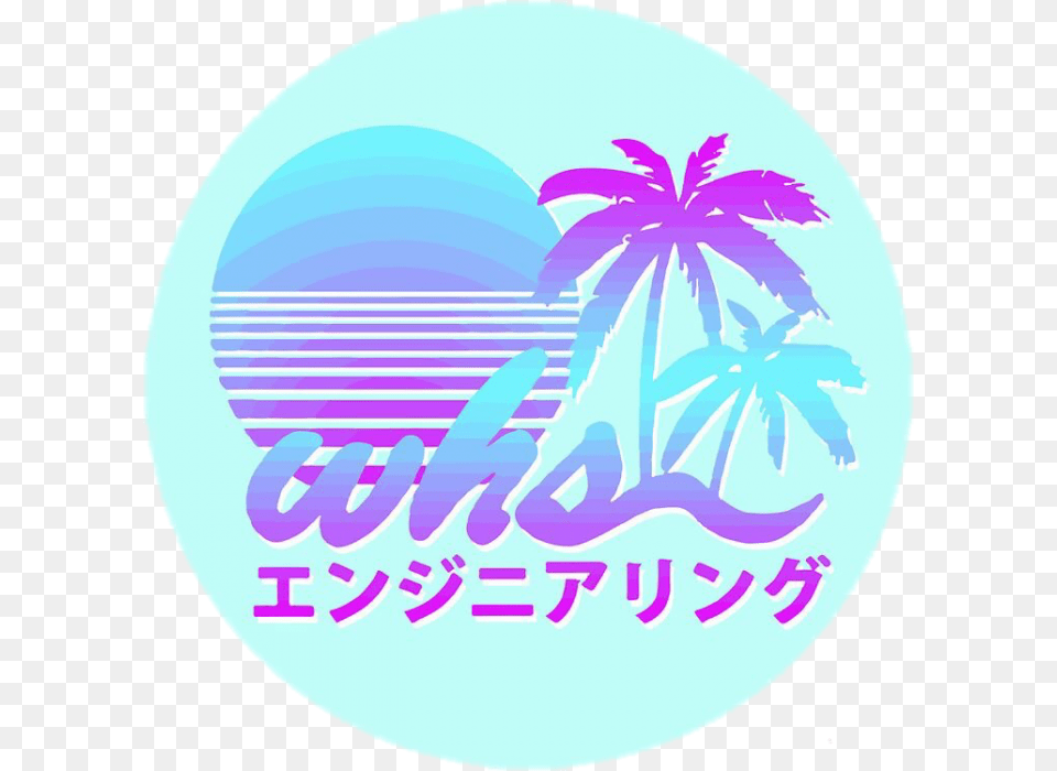Sticker Tyan Tumblr Text Vaporwave Palm Tree, Summer, Logo, Plant, Nature Png Image