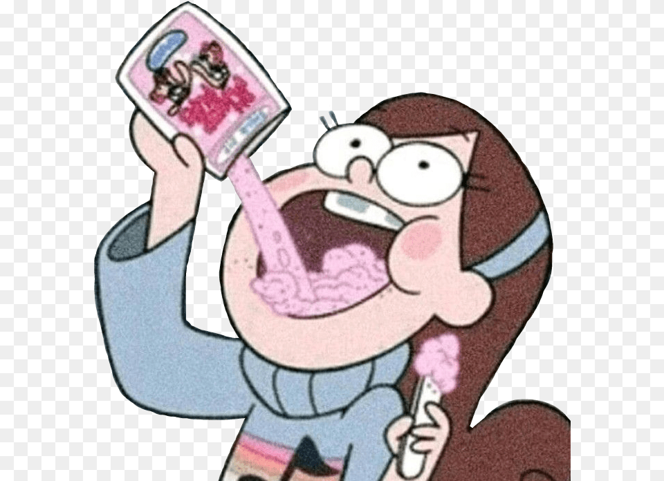 Sticker Welcomeingravityfalls Gravityfalls Mabel Pines Aesthetic Cartoon, Face, Head, Person, Tape Png