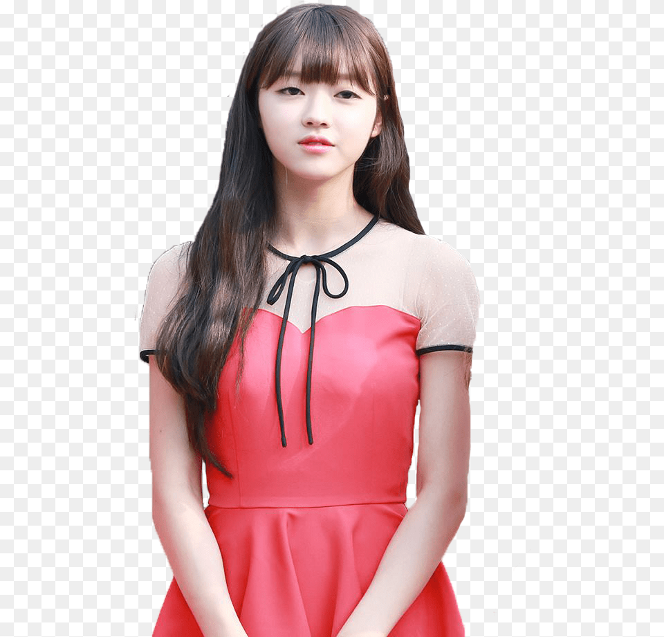 Sticker Yooa Ohmygirl Girl Idol Freetoedit Girl, Formal Wear, Blouse, Clothing, Dress Free Transparent Png