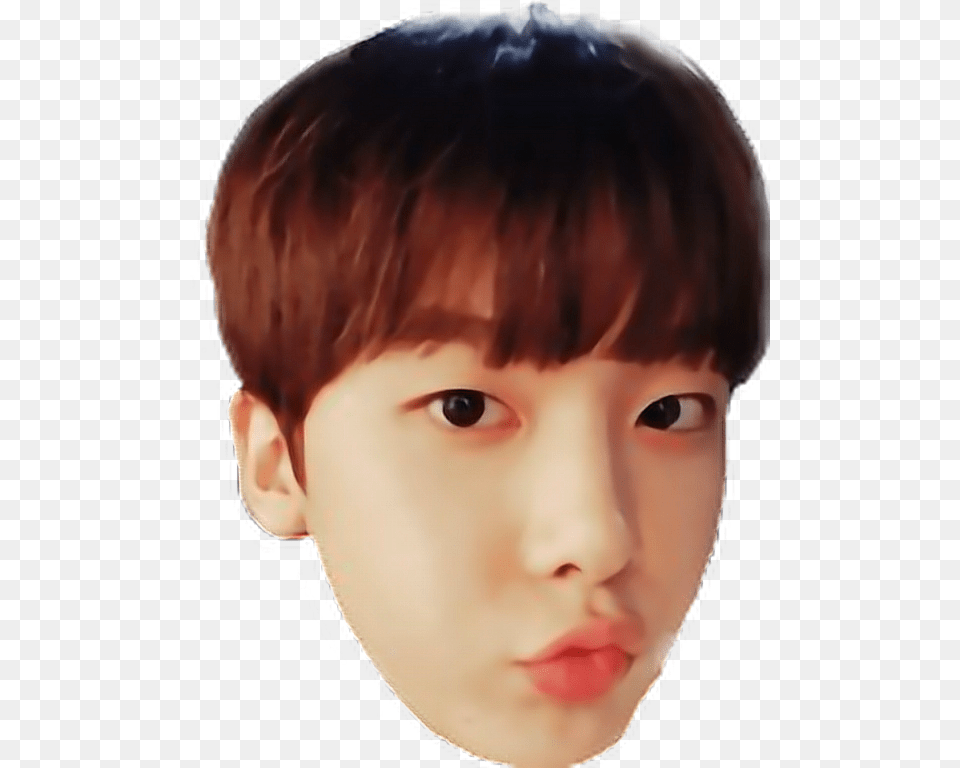 Sticker Yoonsanha Sanha Astro Kpop Bgroup Boy Yoon Sanha Face, Baby, Head, Person, Photography Png Image