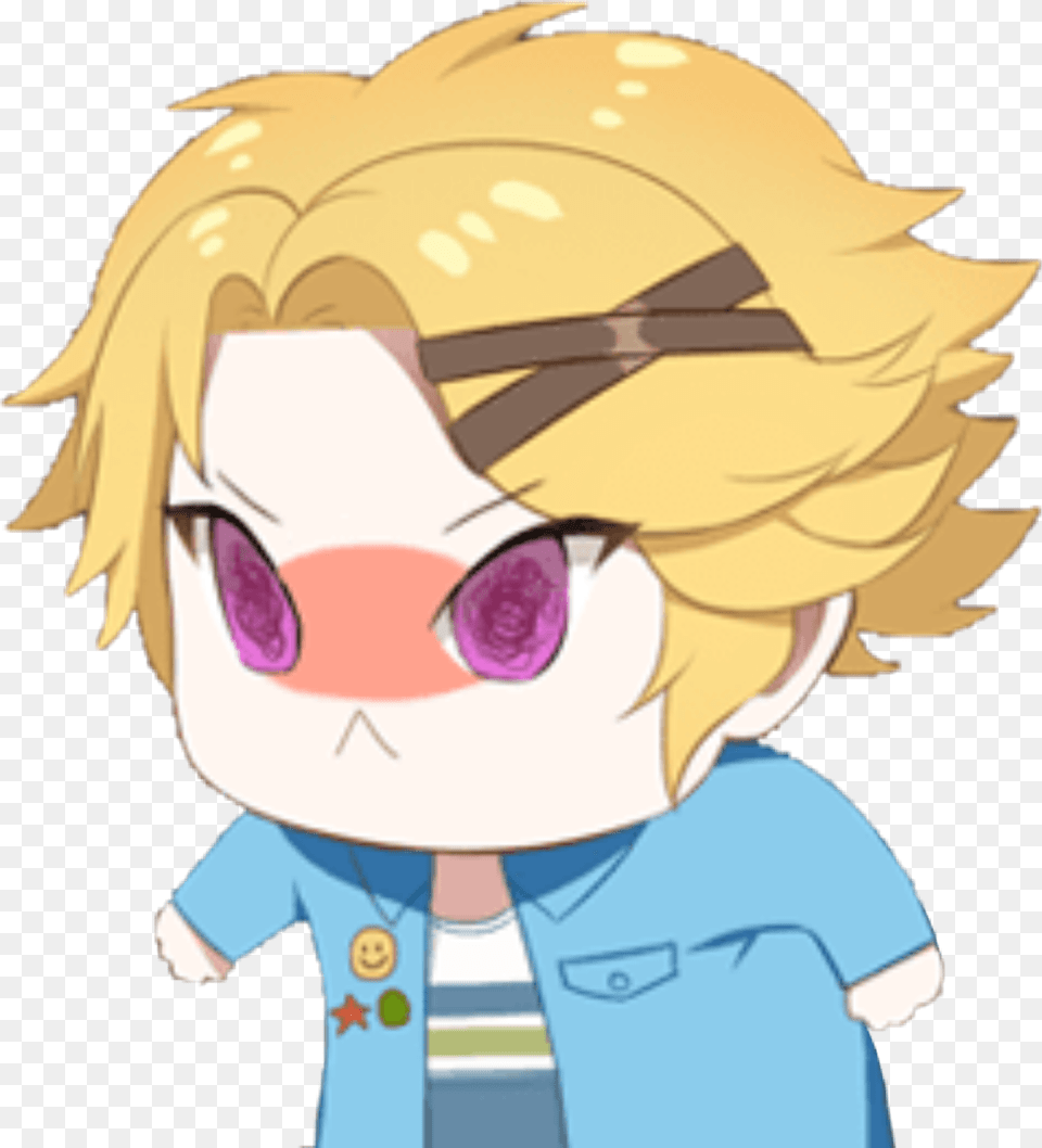 Sticker Yoosung Mysticmessenger Mystic Messenger Stickers, Book, Comics, Publication, Baby Free Png