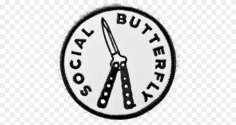 Stickergang Social Butterfly Knife Balisong Itsanart Worldwide Fistula Fund Png