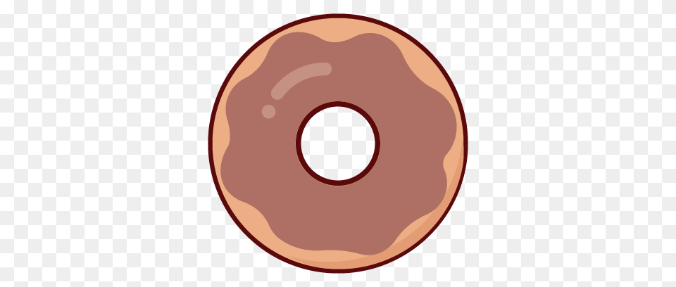 Stickerpop Chocolate Donut, Food, Sweets, Disk, Bread Free Png