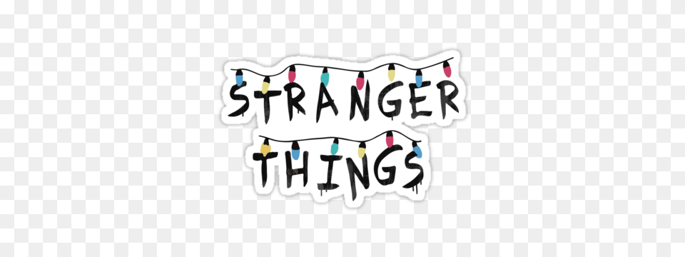 Stickerpop Stranger Things Lights, Text Free Png Download