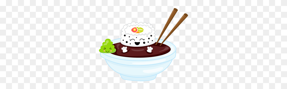 Stickerpop Sushi And Ramen, Cream, Dessert, Food, Ice Cream Png