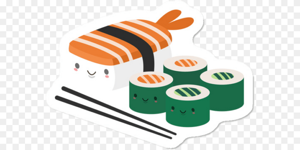 Stickers Aesthetic Sushi Clipart Download Sushi Stickers, Food, Meal, Dish, Rice Png
