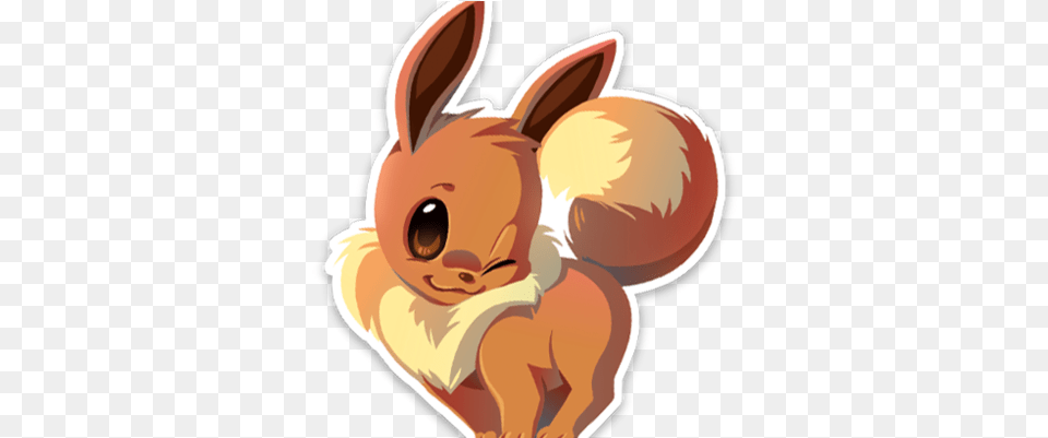 Stickers Amp Prints Receive A Sticker Or Print Of Your Eevee Sticker, Animal, Mammal, Rabbit, Face Free Transparent Png