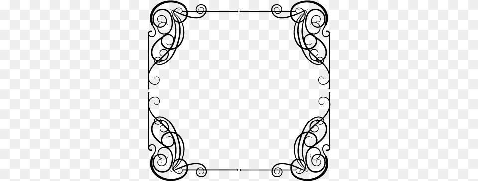 Stickers Arabesque Cadre Encadrement Circle, Blackboard Free Png Download