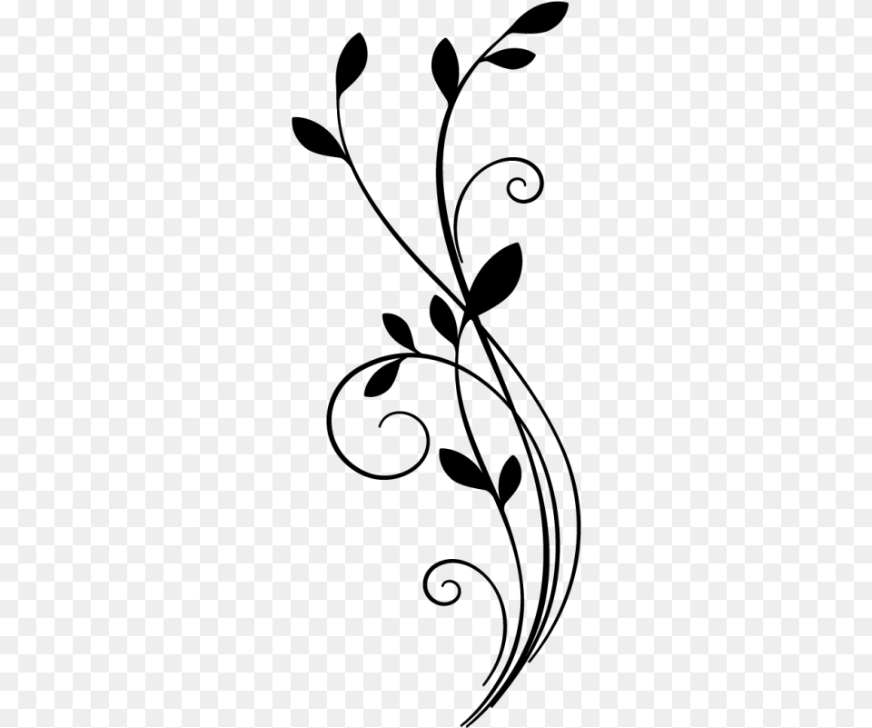 Stickers Arabesque Fleur, Gray Png Image