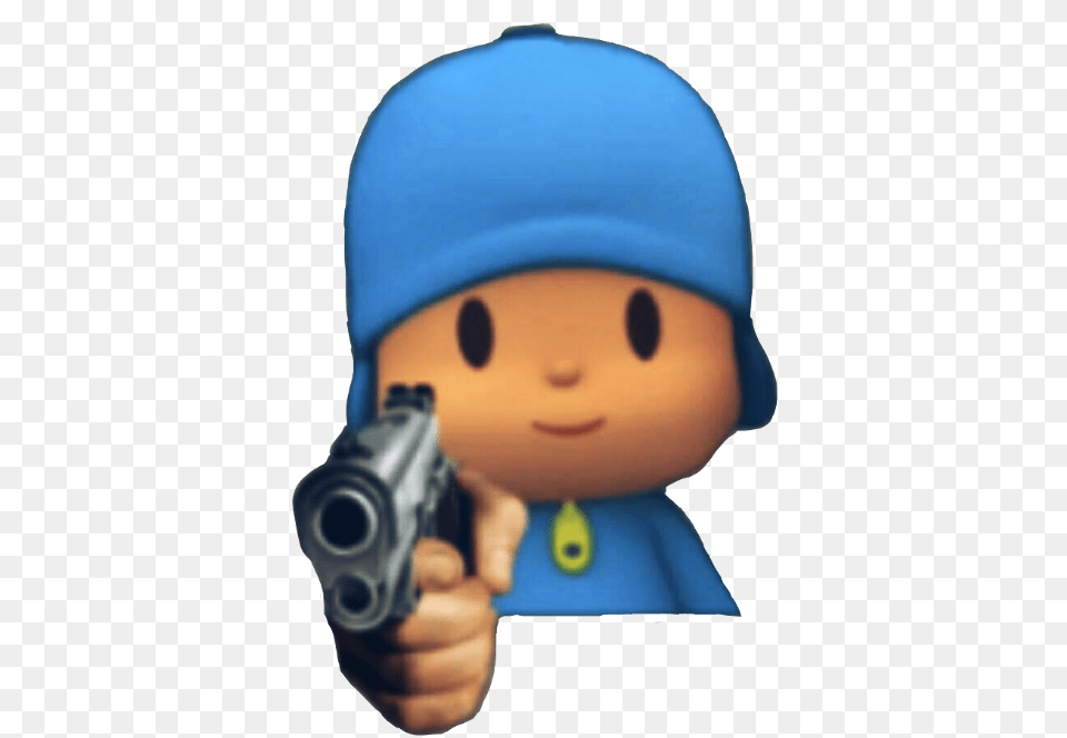 Stickers De Pocoyo Aqui Dice Que Me La Chupes, Firearm, Gun, Handgun, Weapon Free Transparent Png