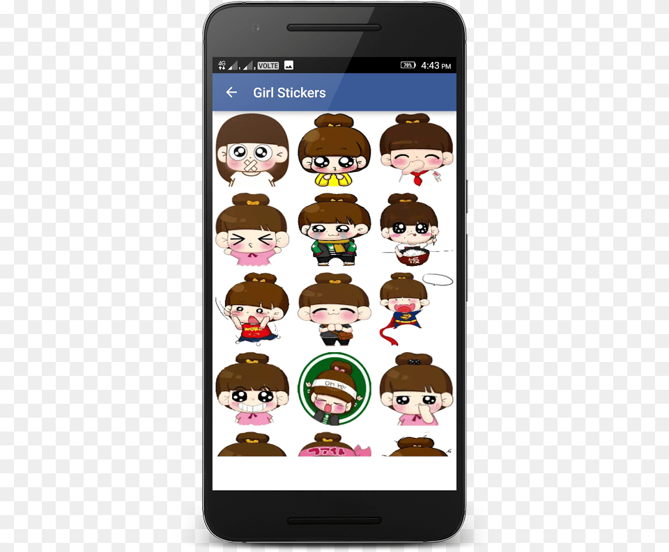 Stickers For Facebook Messenger For Android Cartoon, Electronics, Mobile Phone, Phone, Baby Png Image