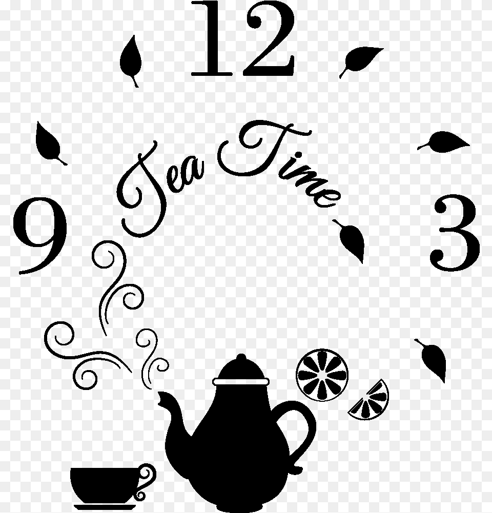 Stickers Horloge De Cuisine, Gray Free Png