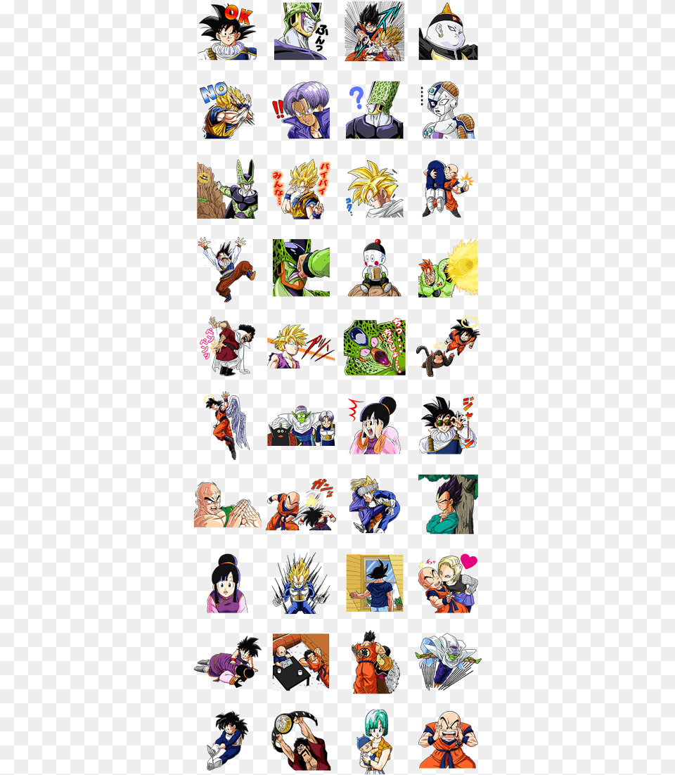 Stickers Line Dragon Ball, Art, Book, Collage, Comics Free Png Download