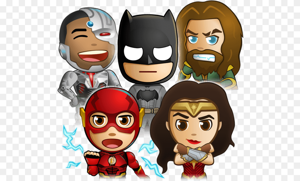 Stickers Messages Sticker 9 Justice League, Baby, Person, Face, Head Free Png