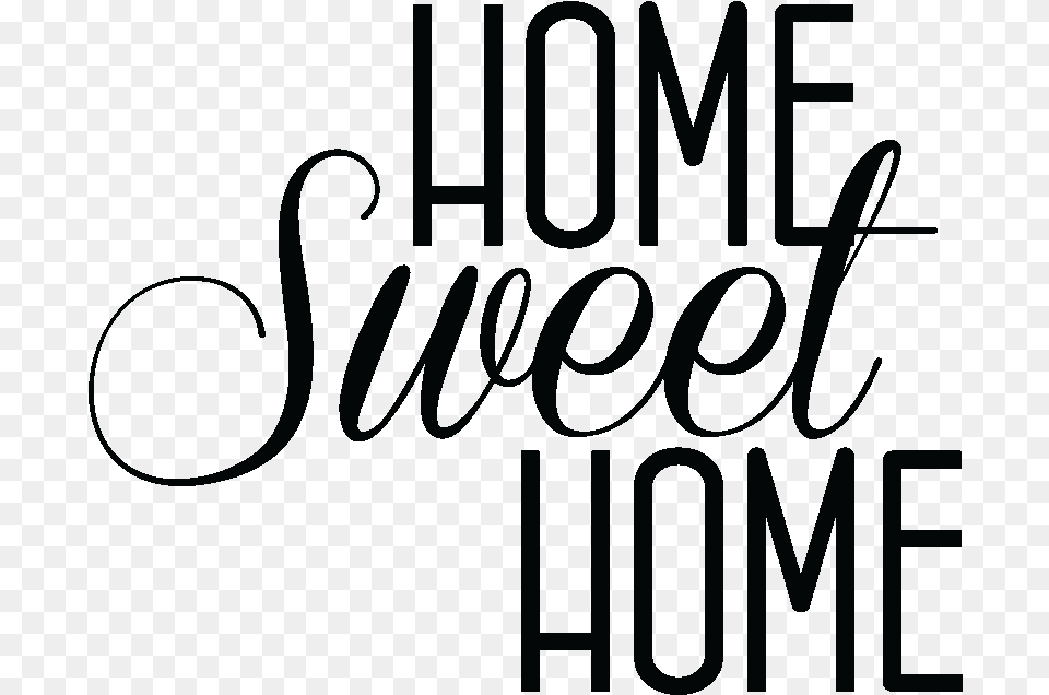 Stickers Muraux Citations Home Sweet Home Transparent Background, Text, Blackboard Free Png Download