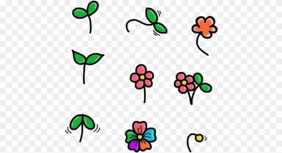 Stickers Overlay Sprout Sticker Ph Kin, Art, Floral Design, Graphics, Pattern Png Image