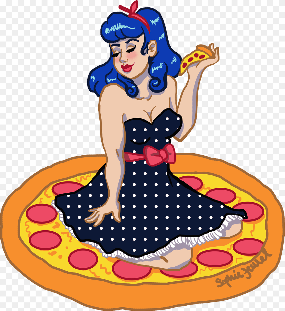 Stickers Pin Up Pizza, Pattern, Baby, Person, Face Free Png Download