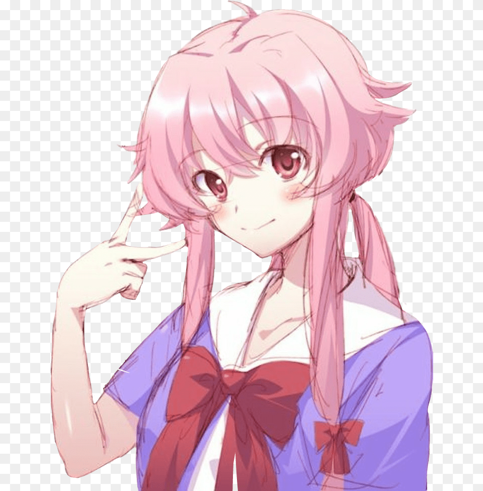 Stickers Render Anime Sticker Pink Hair Girl Anime Character, Adult, Publication, Person, Female Free Transparent Png